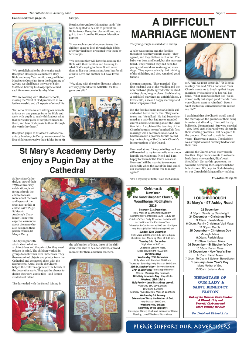 Jan 2020 edition of the Nottingham Catholic News