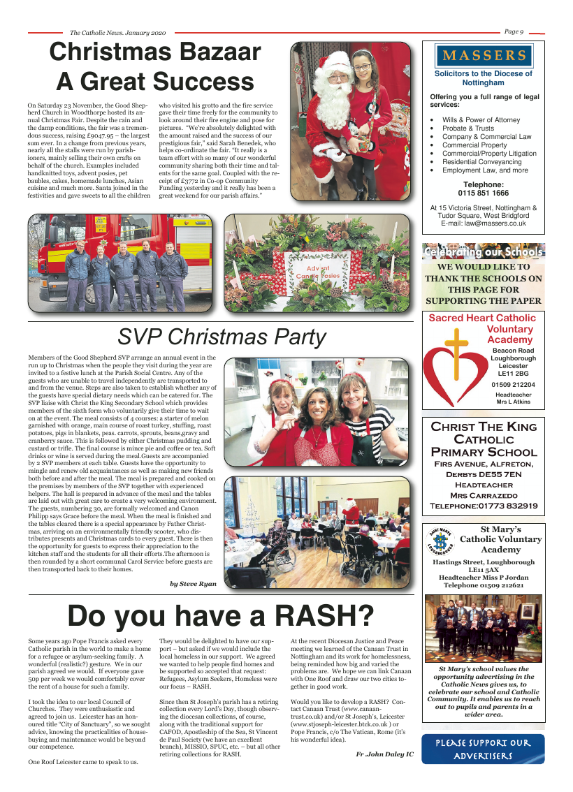 Jan 2020 edition of the Nottingham Catholic News