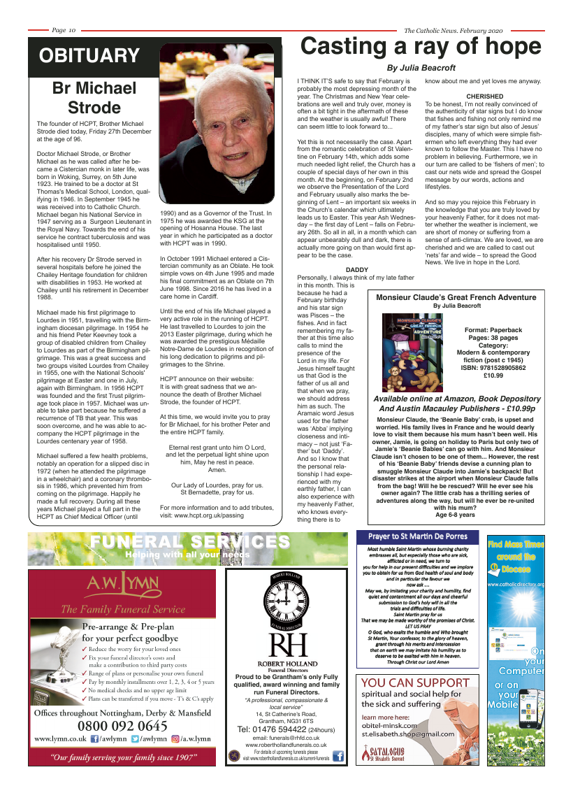 Feb 2020 edition of the Nottingham Catholic News