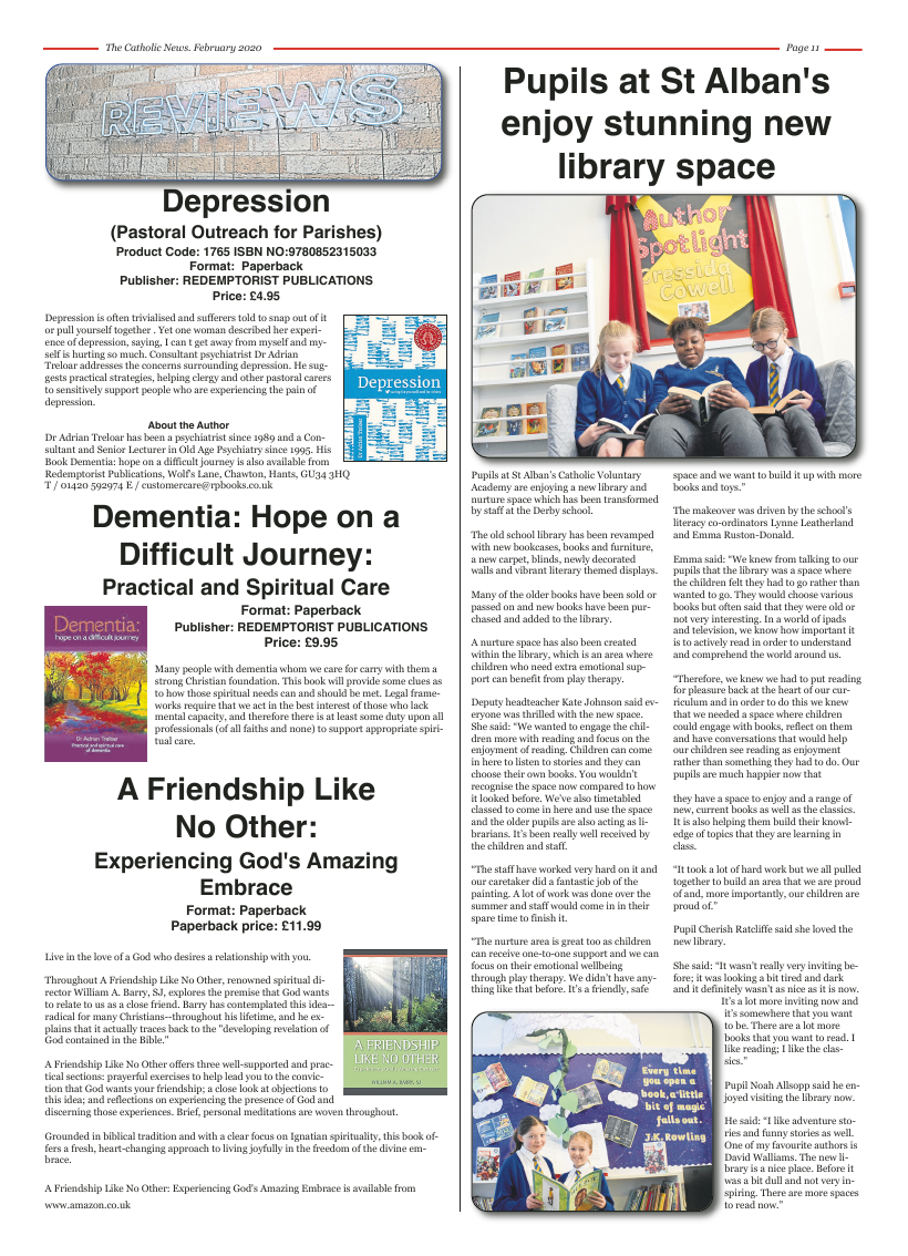 Feb 2020 edition of the Nottingham Catholic News