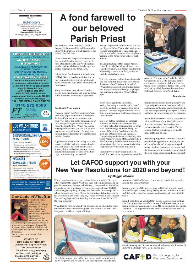 Feb 2020 edition of the Nottingham Catholic News