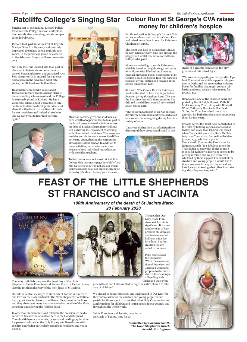 Apr 2020 edition of the Nottingham Catholic News
