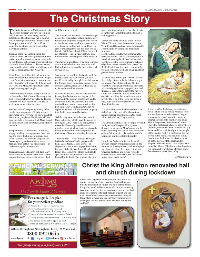 Dec 2020 edition of the Nottingham Catholic News