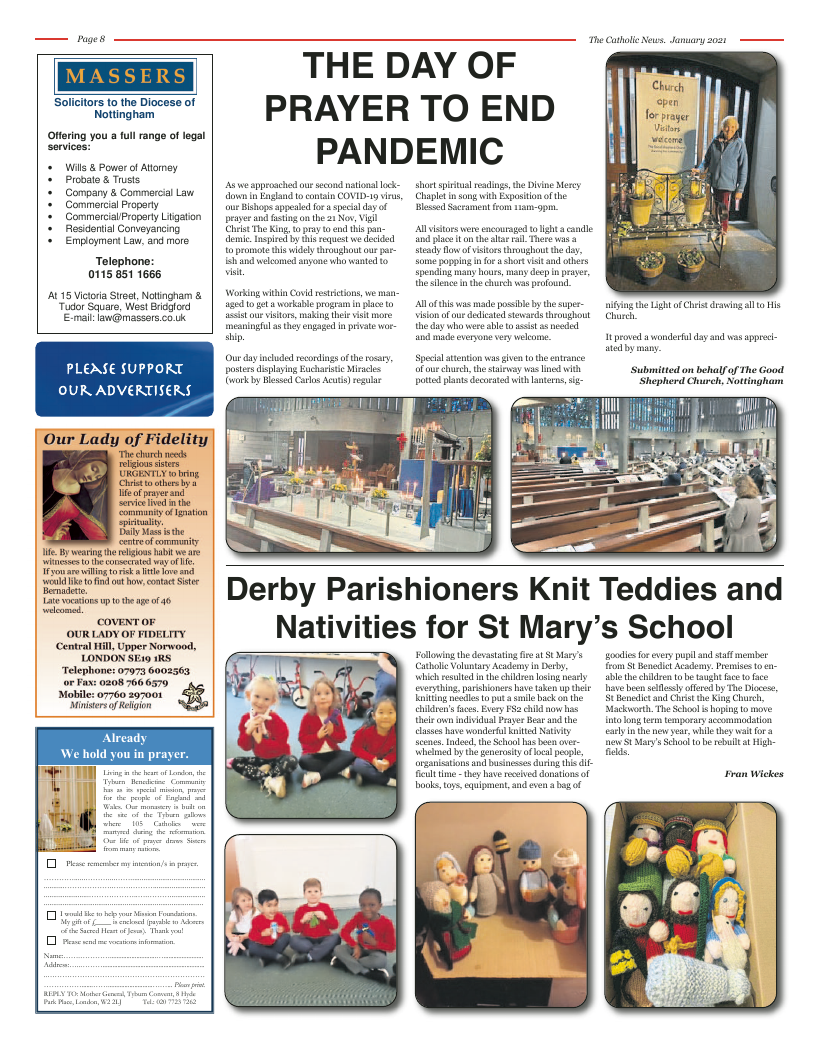 Dec 2020 edition of the Nottingham Catholic News