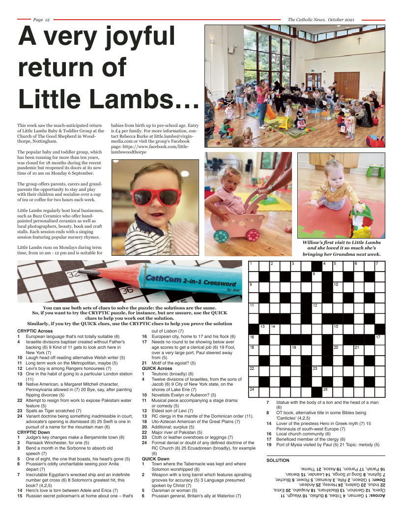 Oct 2021 edition of the Nottingham Catholic News