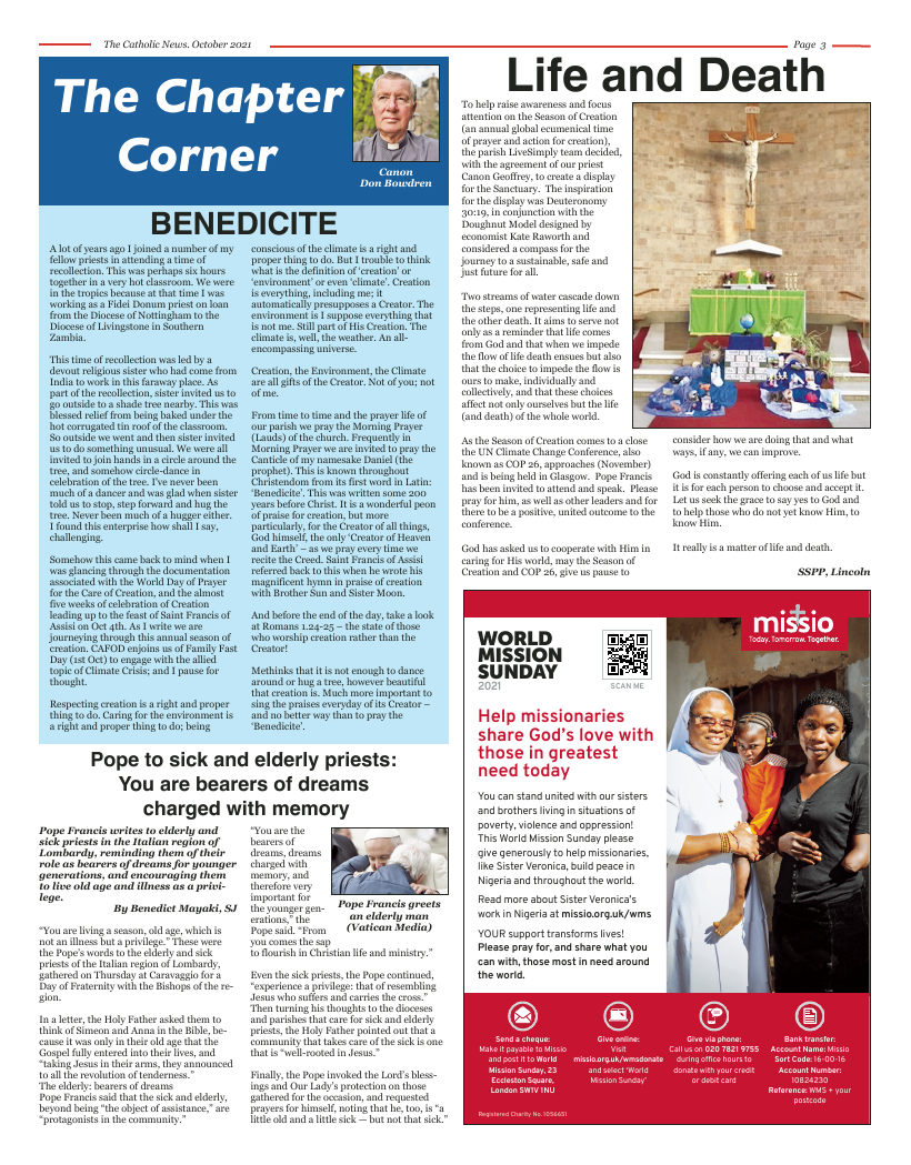 Oct 2021 edition of the Nottingham Catholic News