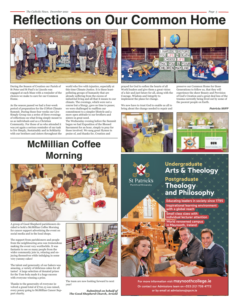 Dec 2021 edition of the Nottingham Catholic News