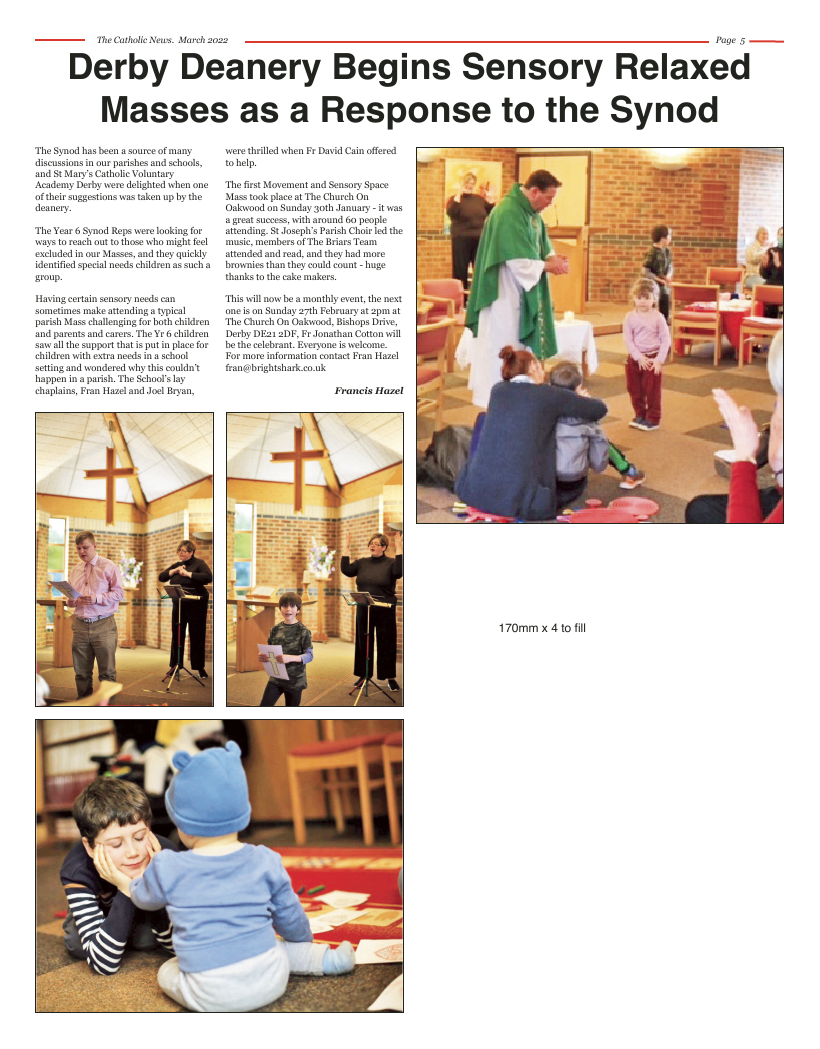 Mar 2022 edition of the Nottingham Catholic News