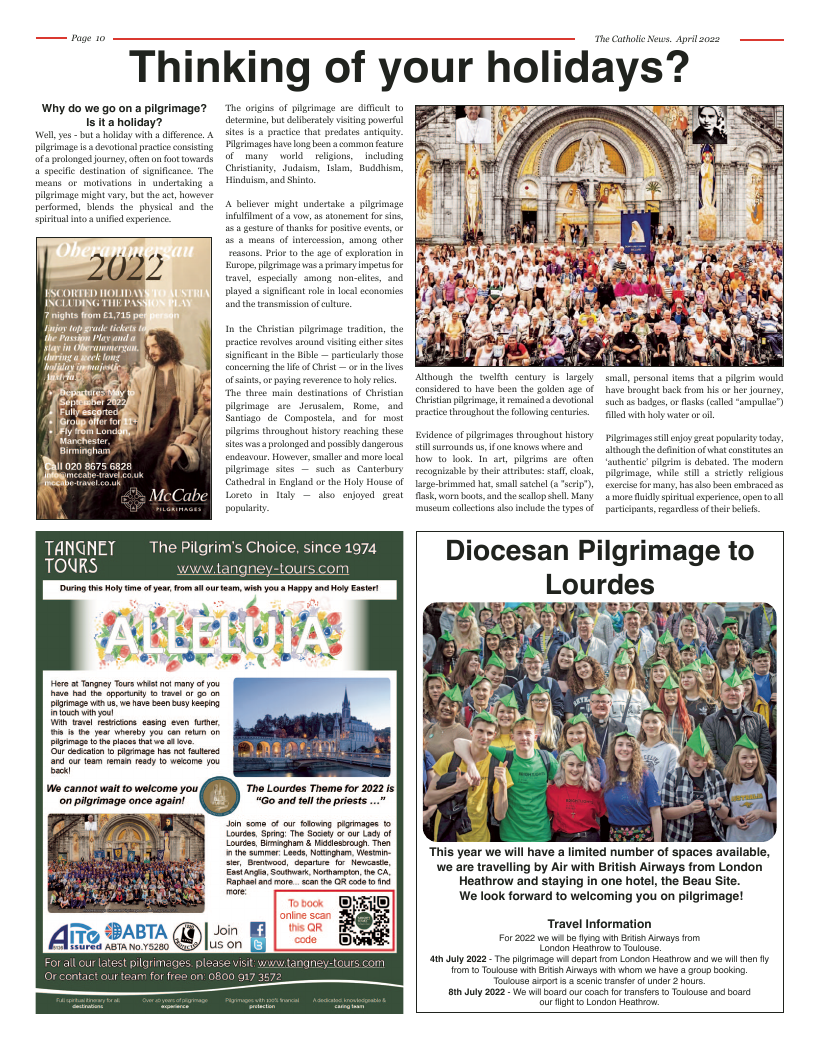 Apr 2022 edition of the Nottingham Catholic News