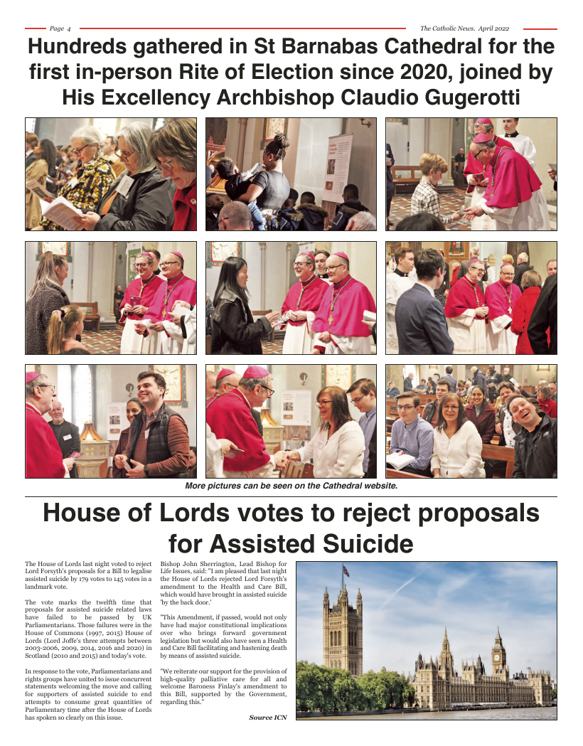 Apr 2022 edition of the Nottingham Catholic News