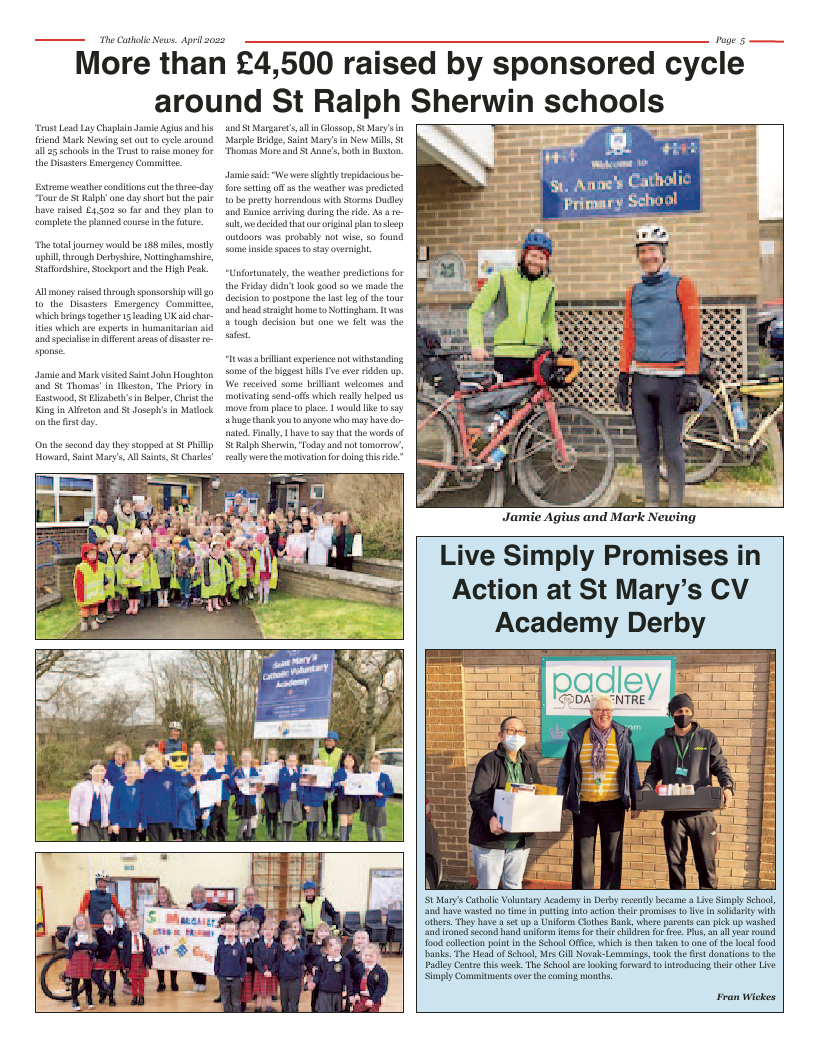 Apr 2022 edition of the Nottingham Catholic News