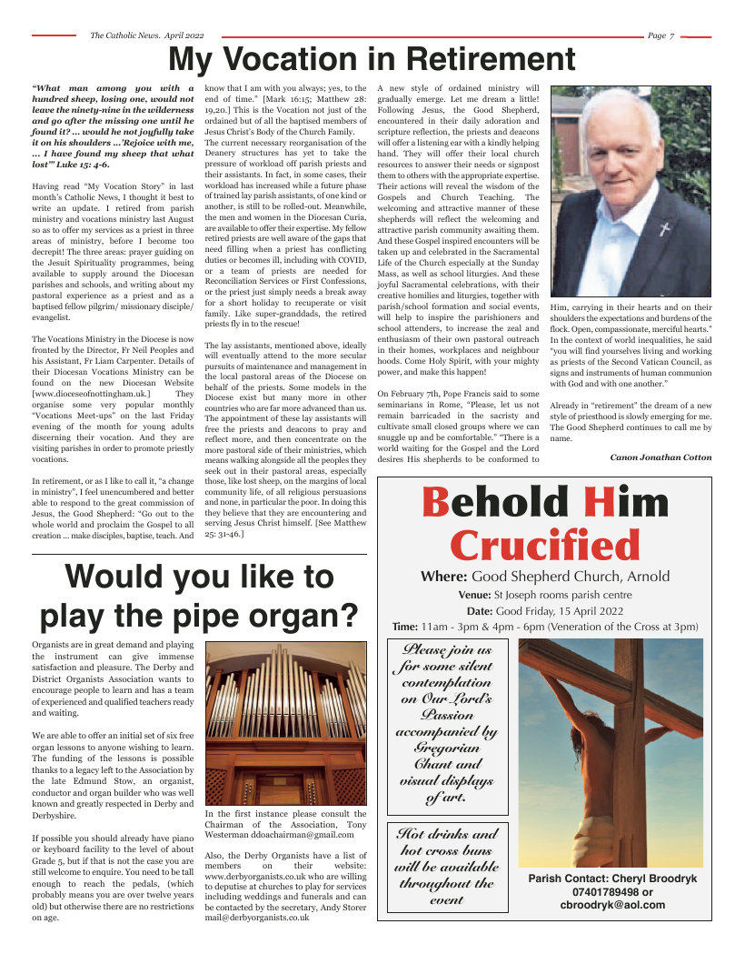 Apr 2022 edition of the Nottingham Catholic News