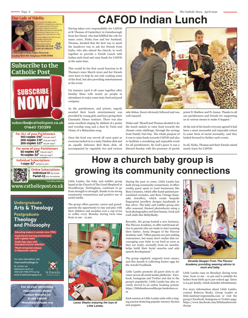 Apr 2022 edition of the Nottingham Catholic News