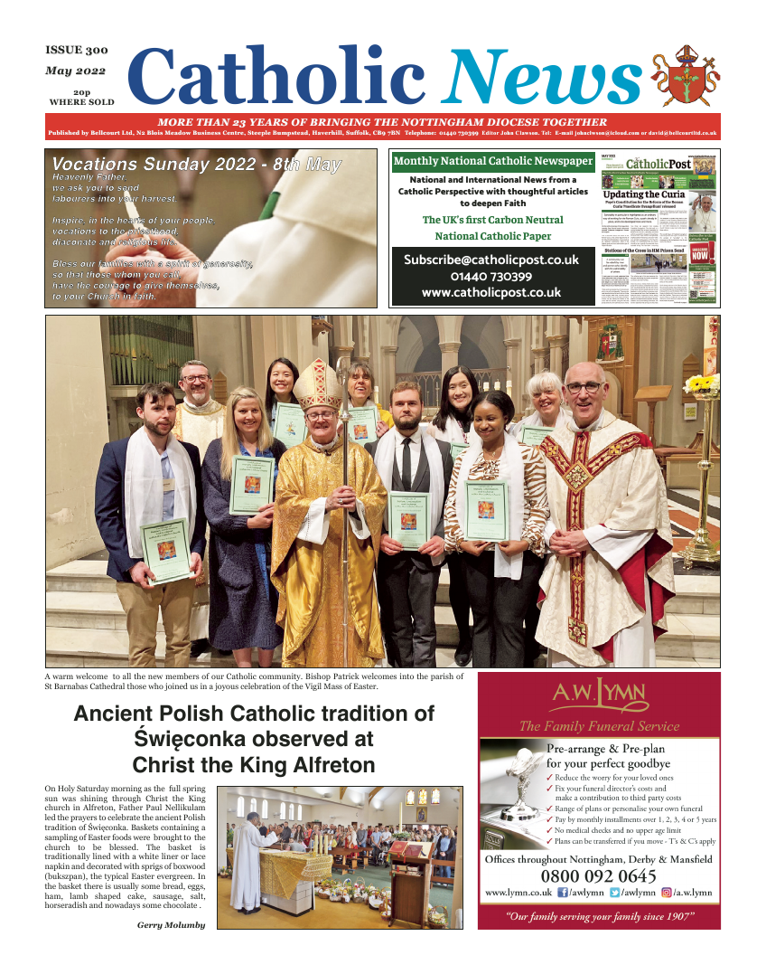 May 2022 edition of the Nottingham Catholic News