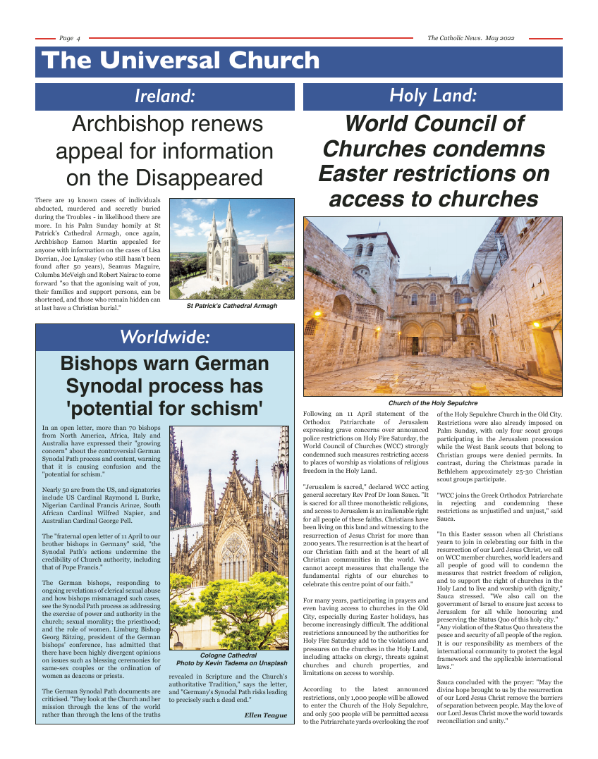 May 2022 edition of the Nottingham Catholic News