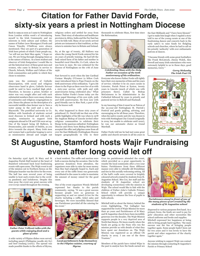 Jun 2022 edition of the Nottingham Catholic News