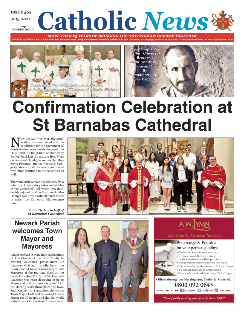 Jul 2022 edition of the Nottingham Catholic News