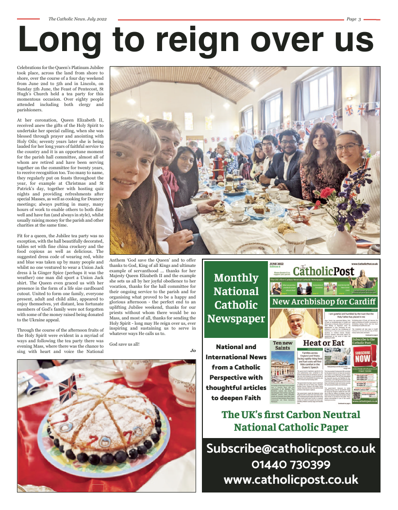 Jul 2022 edition of the Nottingham Catholic News