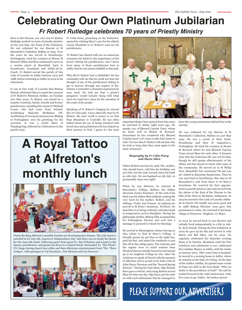 Jul 2022 edition of the Nottingham Catholic News