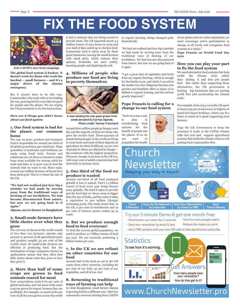 Jul 2022 edition of the Nottingham Catholic News