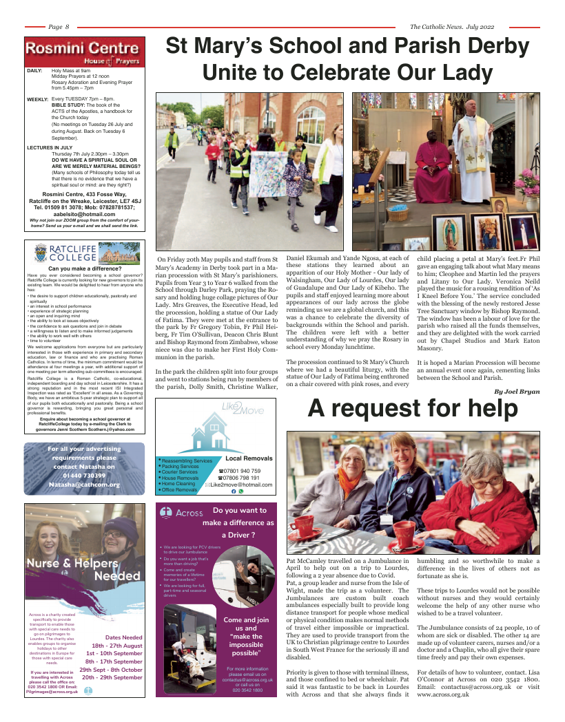 Jul 2022 edition of the Nottingham Catholic News