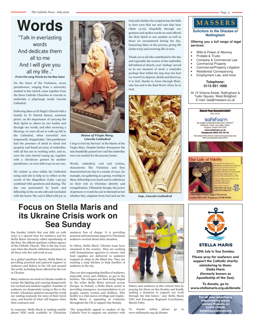 Jul 2022 edition of the Nottingham Catholic News