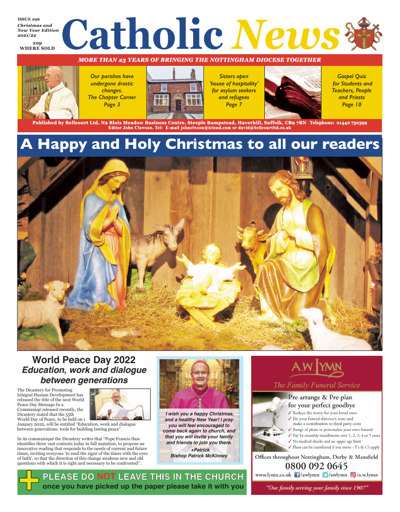 Jan 2022 edition of the Nottingham Catholic News