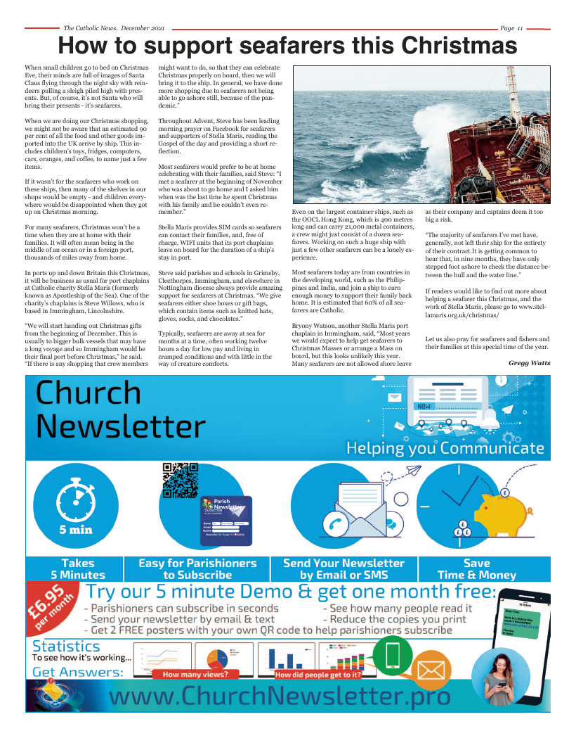 Jan 2022 edition of the Nottingham Catholic News