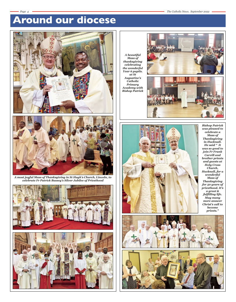 Sept 2022 edition of the Nottingham Catholic News