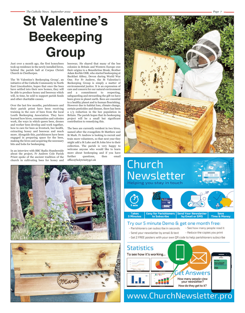 Sept 2022 edition of the Nottingham Catholic News