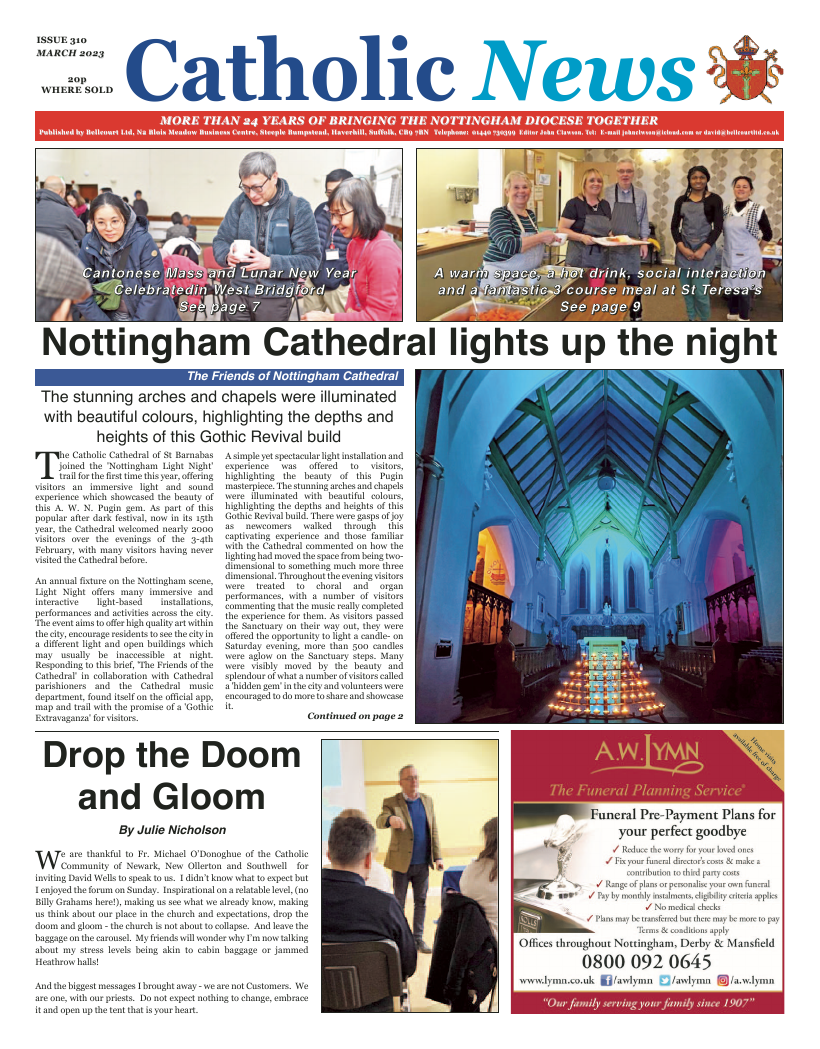Mar 2023 edition of the Nottingham Catholic News
