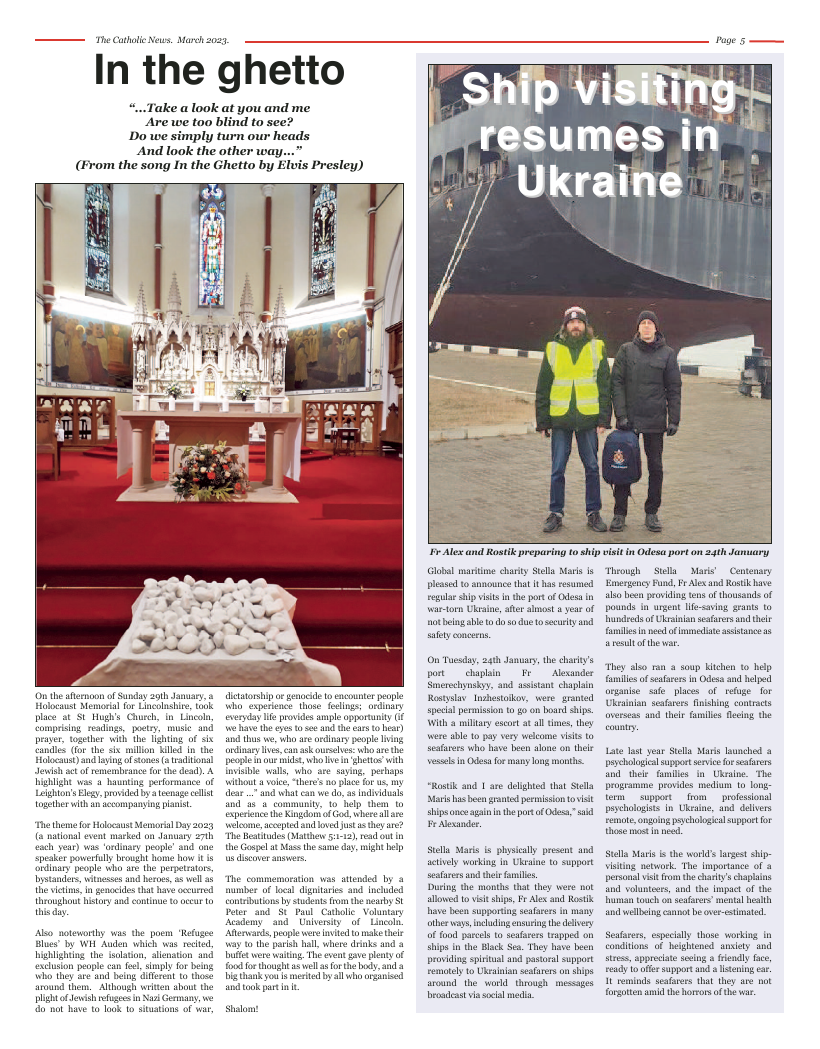 Mar 2023 edition of the Nottingham Catholic News