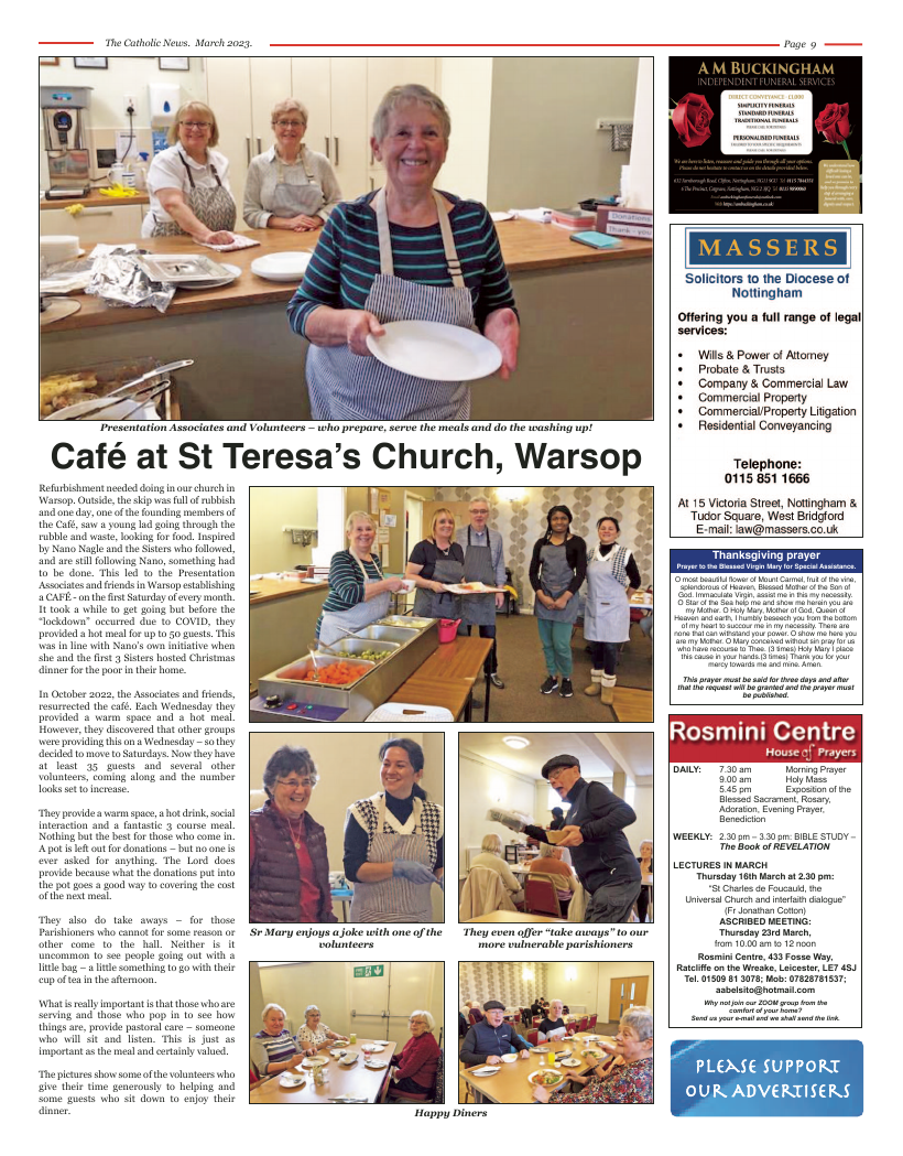 Mar 2023 edition of the Nottingham Catholic News