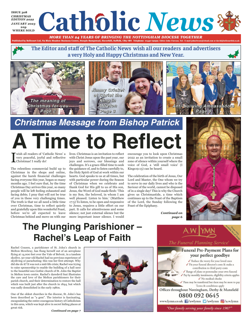 Jan 2023 edition of the Nottingham Catholic News