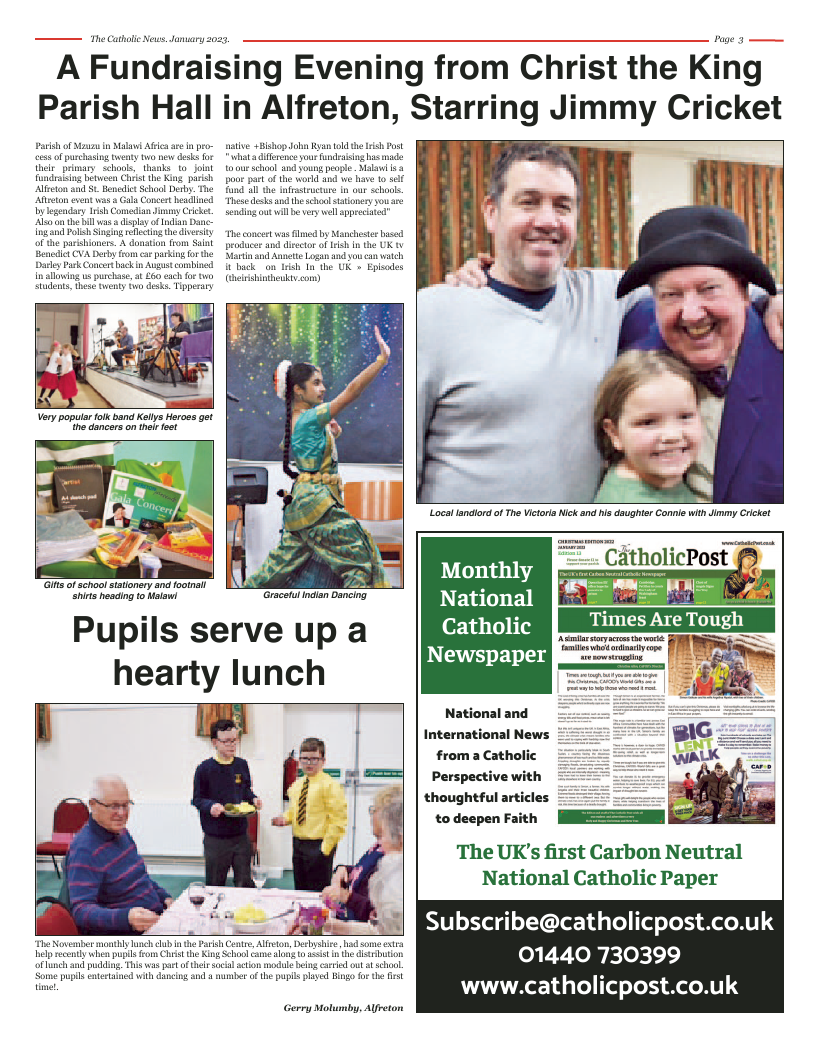 Jan 2023 edition of the Nottingham Catholic News