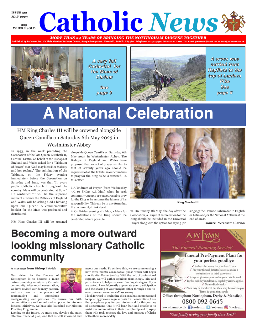 May 2023 edition of the Nottingham Catholic News