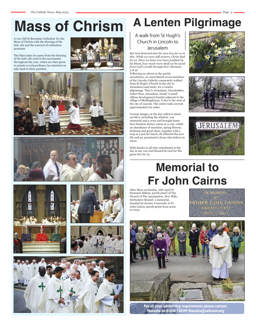 May 2023 edition of the Nottingham Catholic News