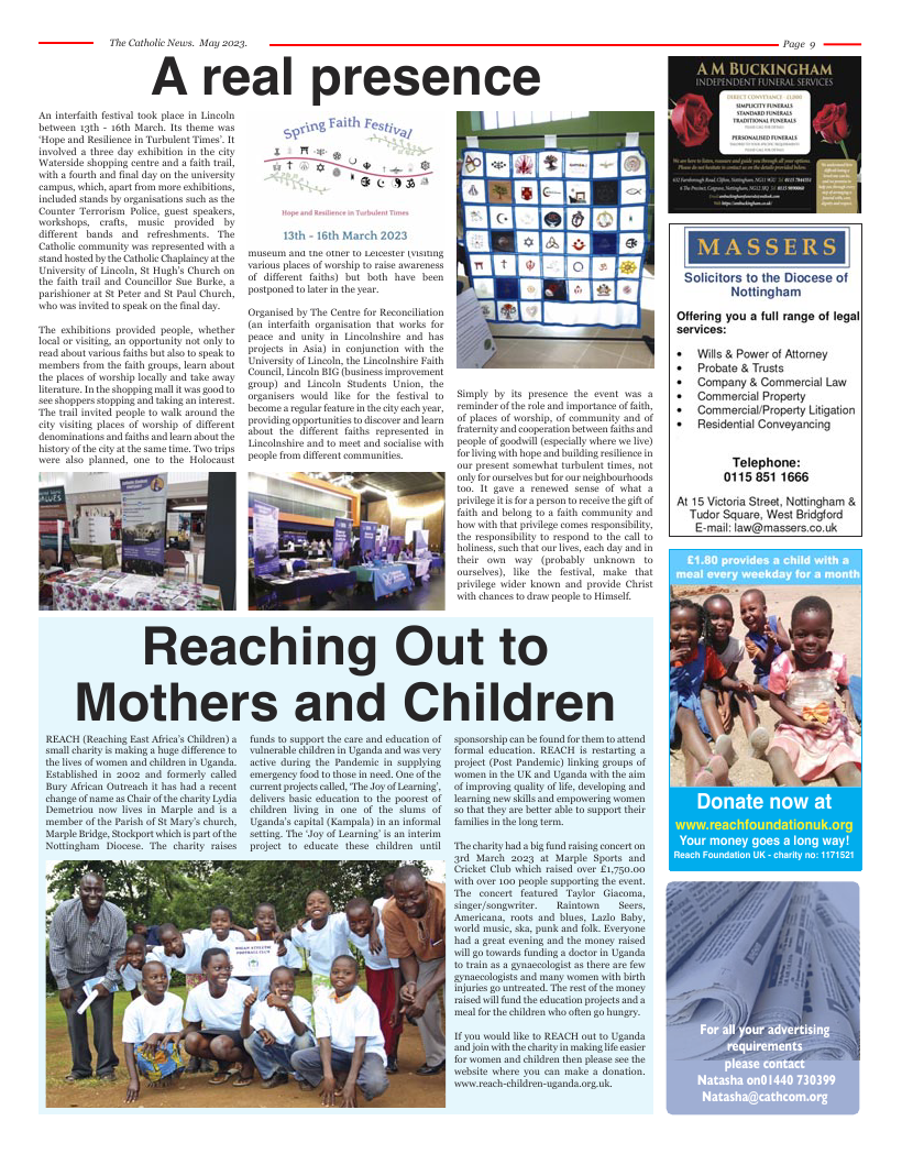 May 2023 edition of the Nottingham Catholic News