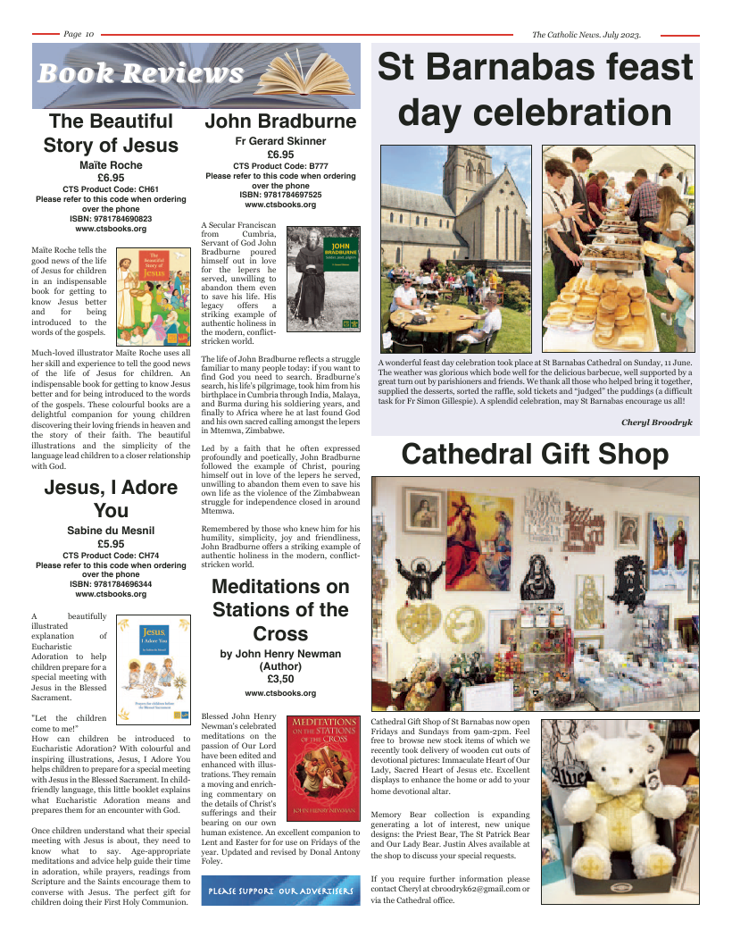 Jul 2023 edition of the Nottingham Catholic News