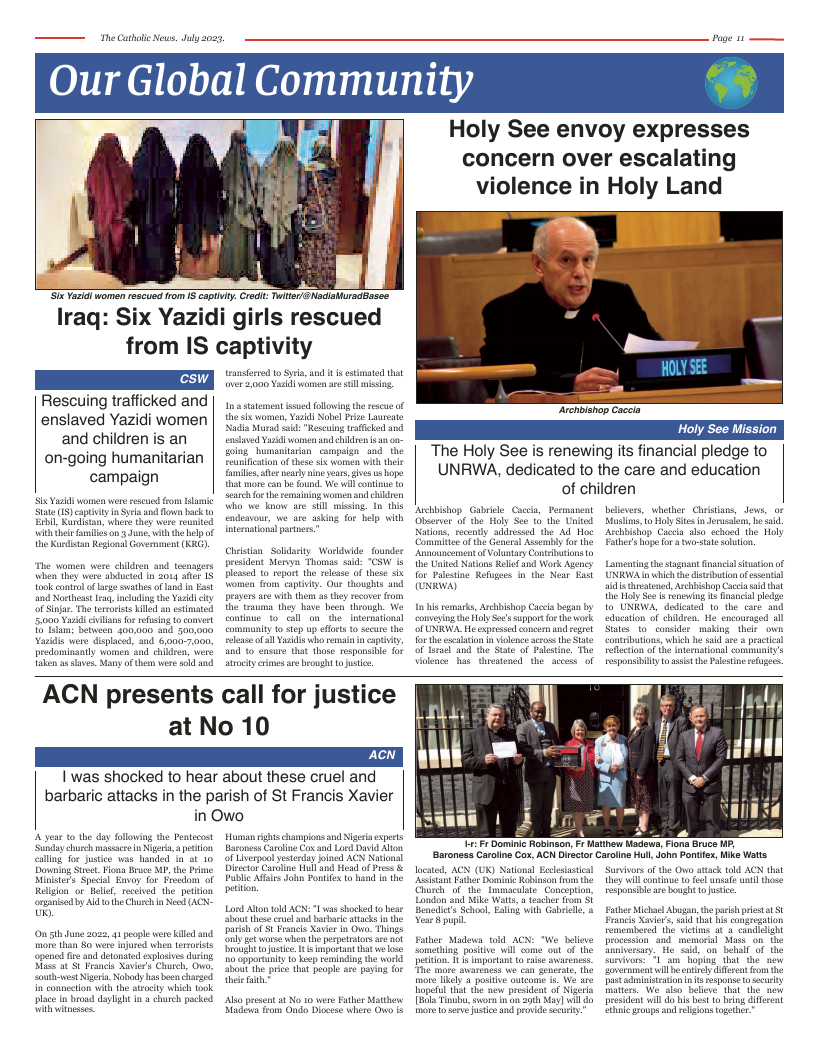 Jul 2023 edition of the Nottingham Catholic News