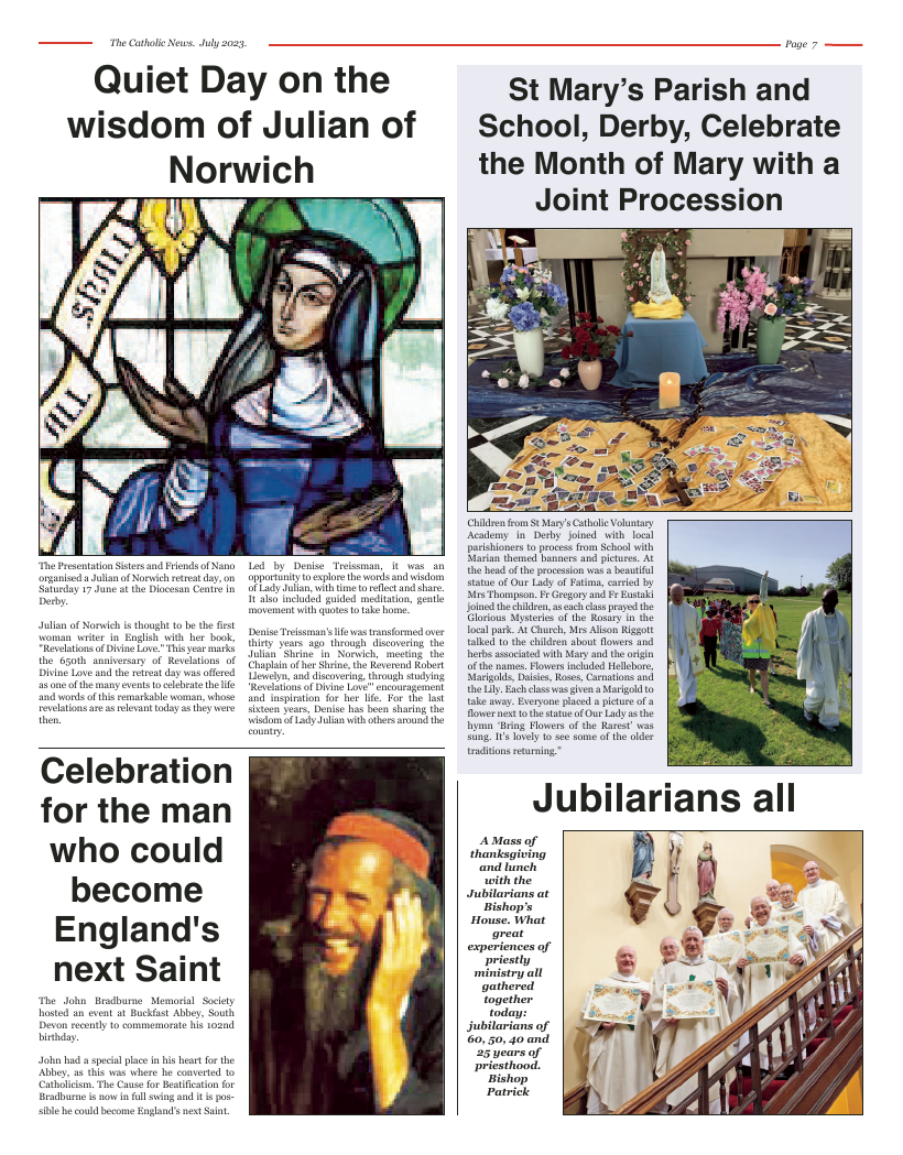 Jul 2023 edition of the Nottingham Catholic News