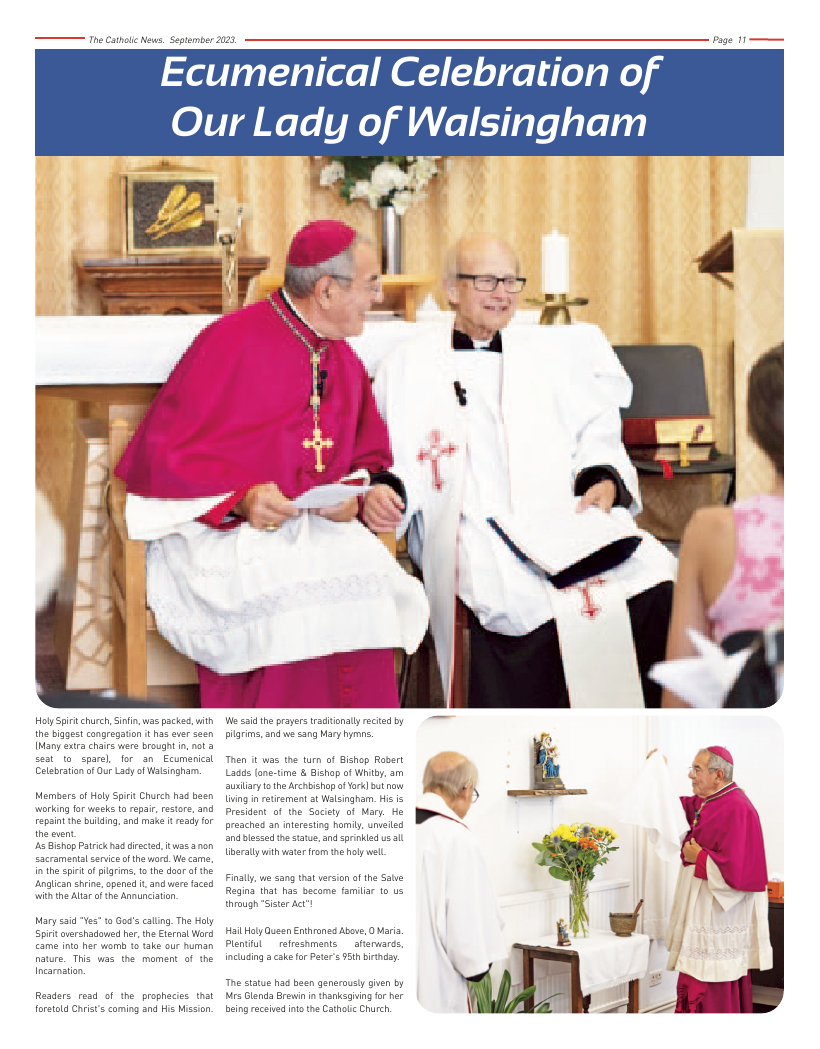 Sept 2023 edition of the Nottingham Catholic News