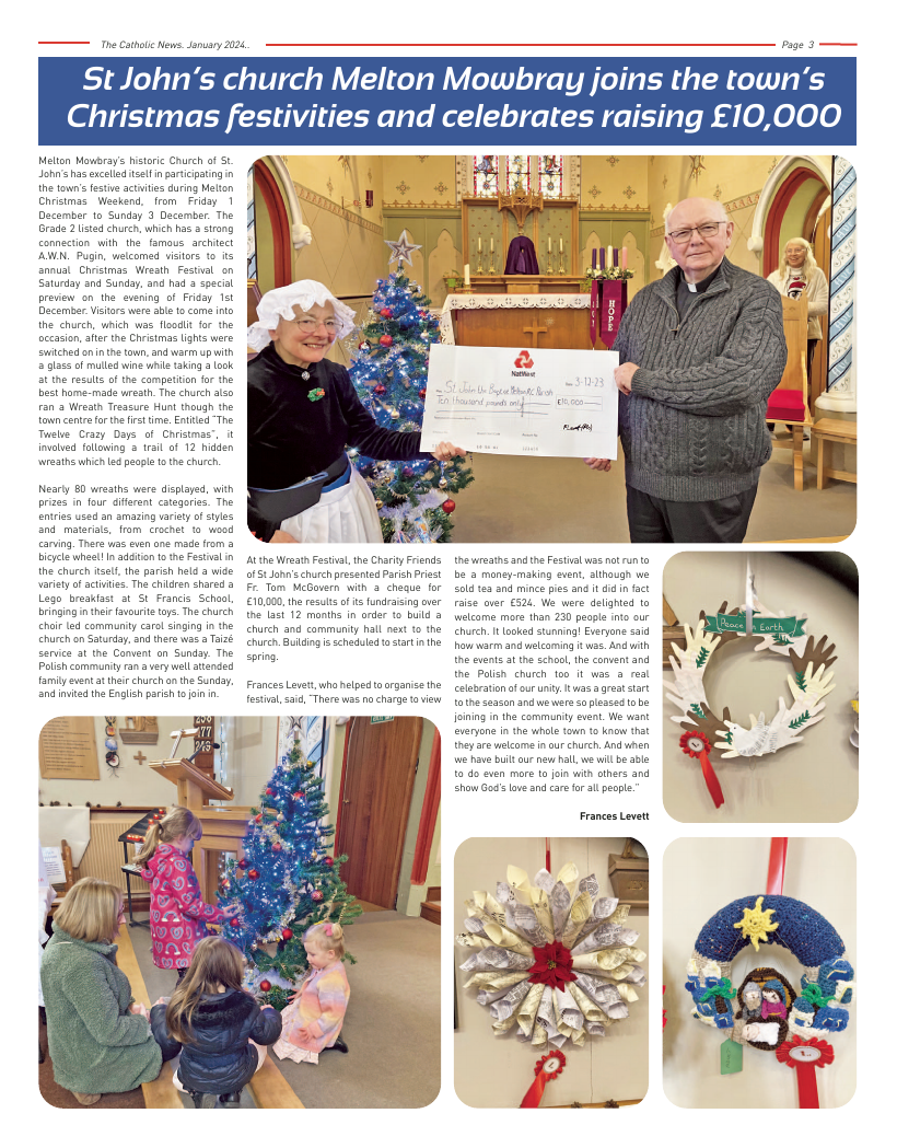 Jan 2024 edition of the Nottingham Catholic News