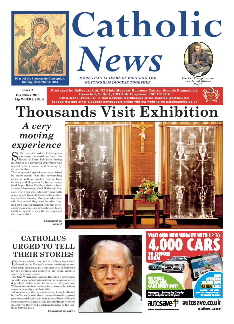 Dec 2013 edition of the Nottingham Catholic News