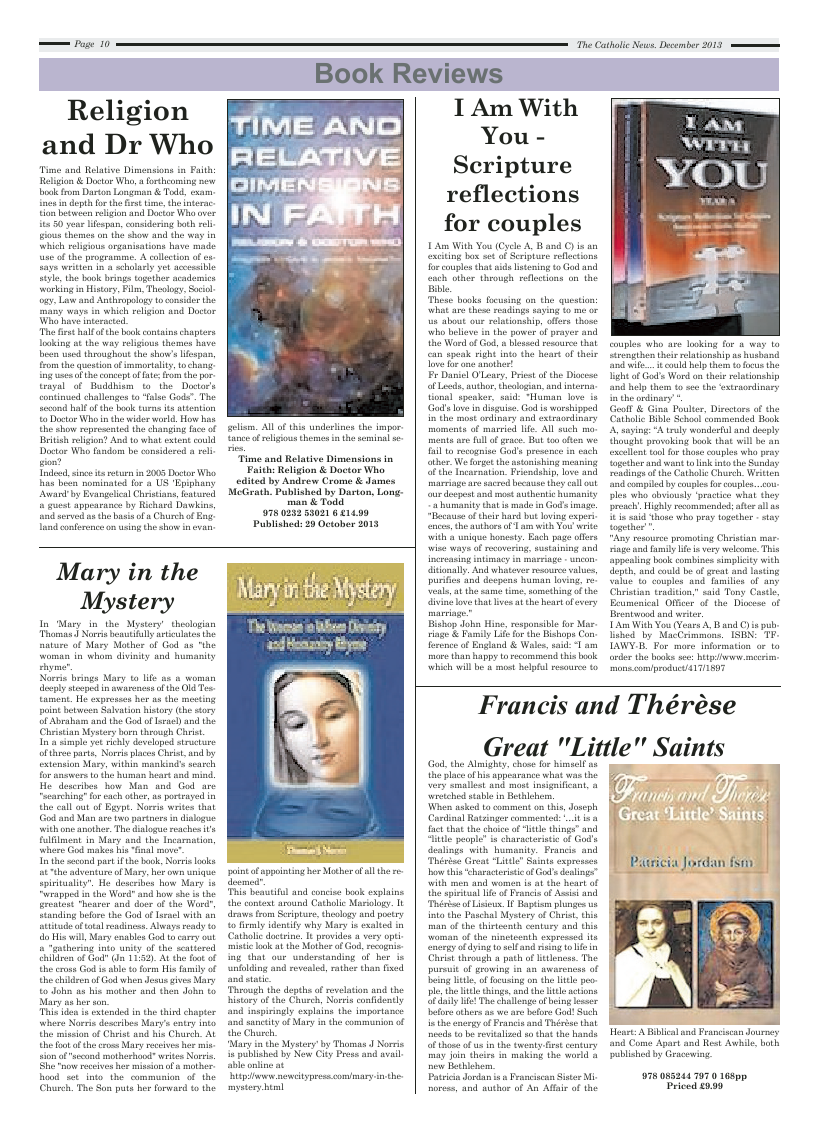 Dec 2013 edition of the Nottingham Catholic News