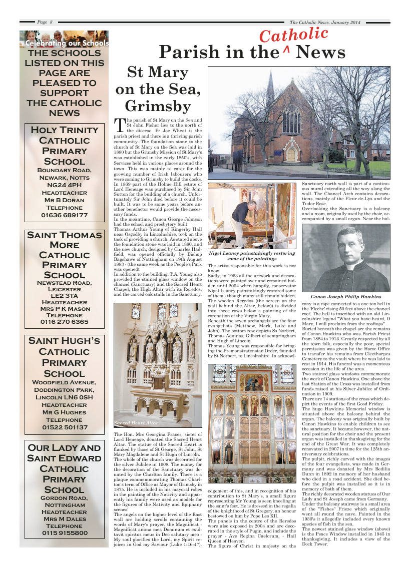 Jan 2014 edition of the Nottingham Catholic News