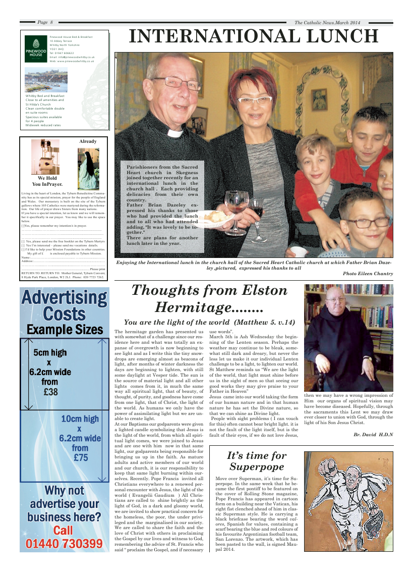 Mar 2014 edition of the Nottingham Catholic News