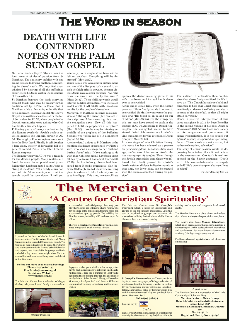 Apr 2014 edition of the Nottingham Catholic News