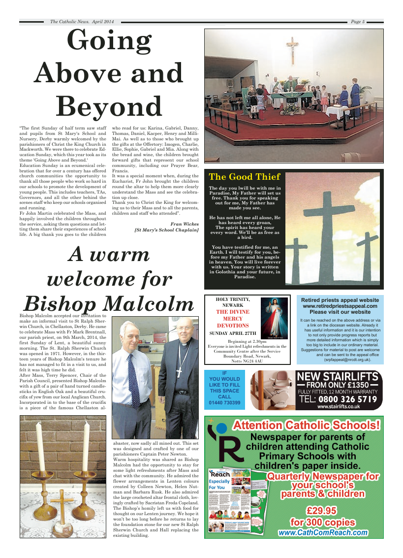 Apr 2014 edition of the Nottingham Catholic News