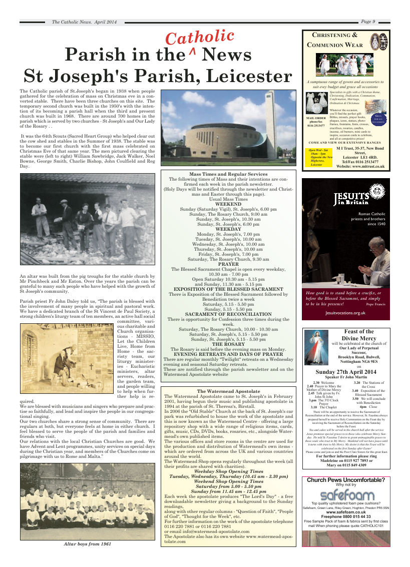 Apr 2014 edition of the Nottingham Catholic News